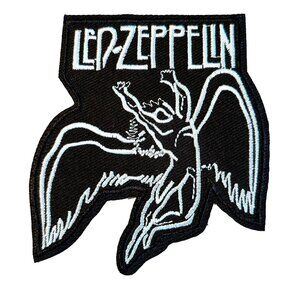 3/$15: Led Zeppelin Rock and Roll Music Band Iron-On Sew-On Embroidered Patch